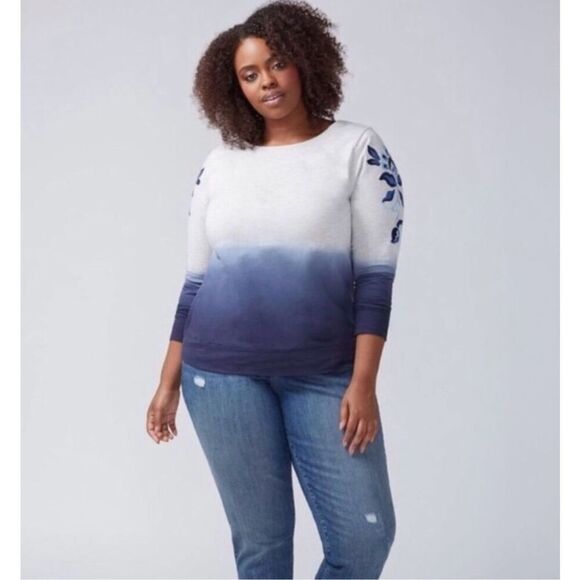 ✨Lane Bryant Ombre Sz 14/16 Sweatshirt✨ - Picture 1 of 9
